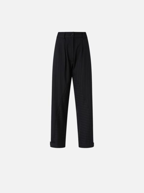 PINKO PINSTRIPE WOOL BALLOON TROUSERS