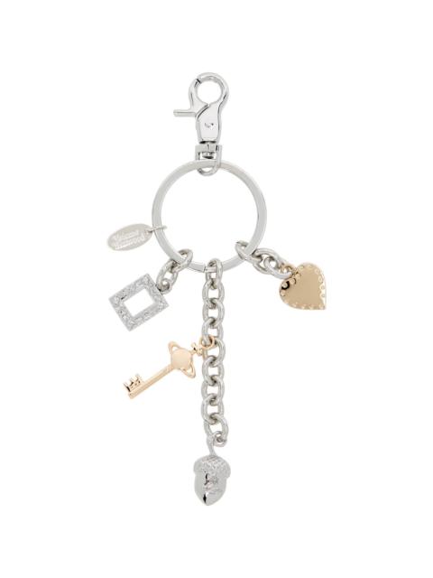 Vivienne Westwood Silver Multi Charm Keyring