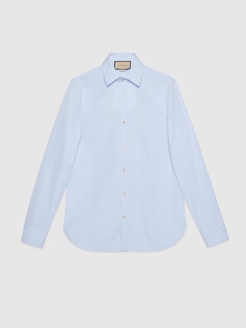 GUCCI Cotton poplin shirt with Double G