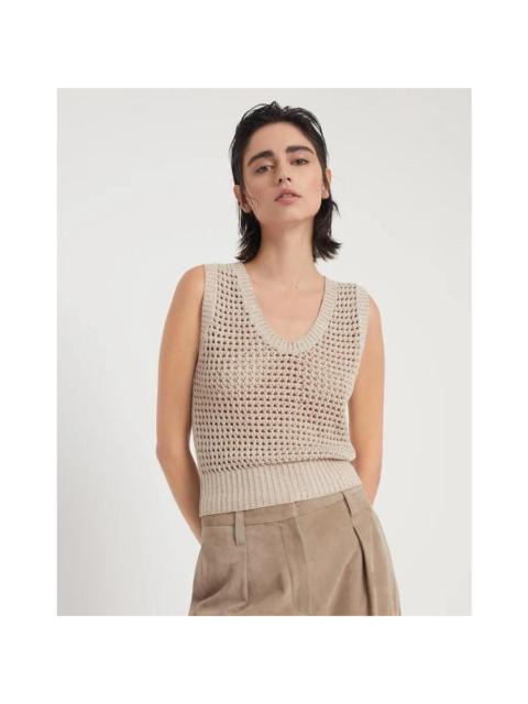 Brunello Cucinelli Brunello Cucinelli Wobeige Openwork Knit Sweater