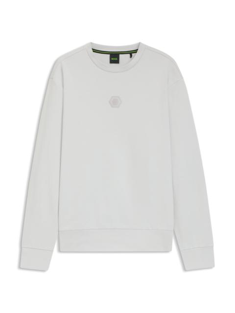 BOSS SWEATSHIRT WITH DOUBLE B MONOGRAM