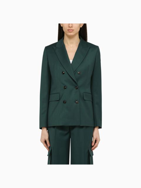 Amiri Forest Green Double Breasted Jacket In Wool