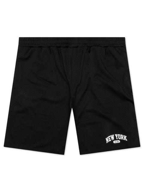 AWAKE NY NY ARCHWAY BASKETBALL SHORTS - BLACK