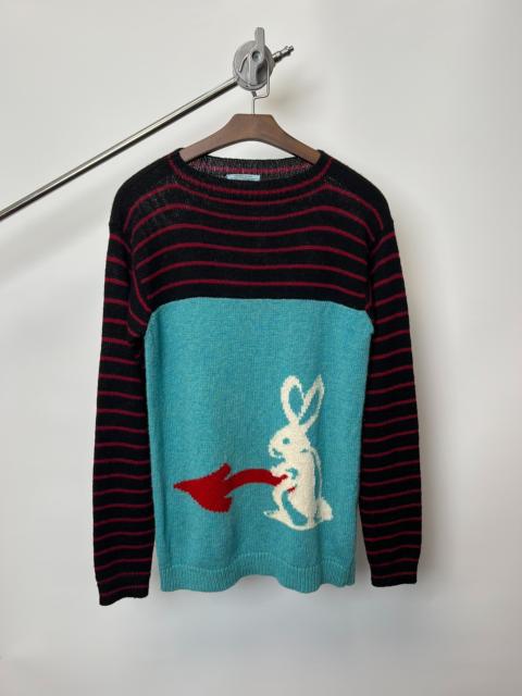 Prada Prada 16SS Striped Rabbit Wool Sweater