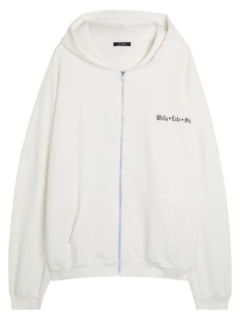 WILLY CHAVARRIA Willy Chavarria Willy Life Style Printed Hooded Cotton Sweatshirt