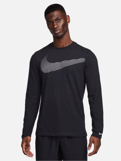 Nike MEN'S NIKE DRI-FIT FITNESS LONG-SLEEVE T-SHIRT