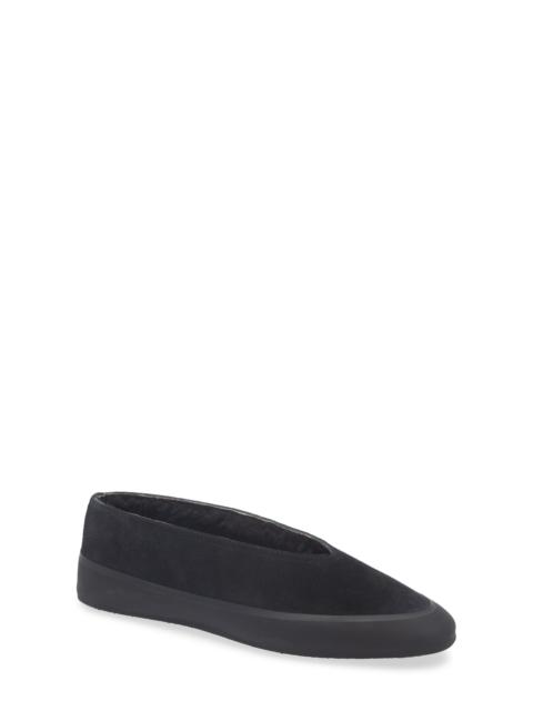LE MONDE BÉRYL Le Monde Beryl Après Ski Genuine Shearling Lined Ballet Flat in Black at Nordstrom