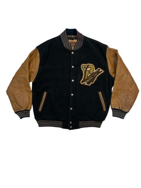 Other Designers Japanese Brand × Leather - Vintage Ba-Tsu Studio Varsity Jacket