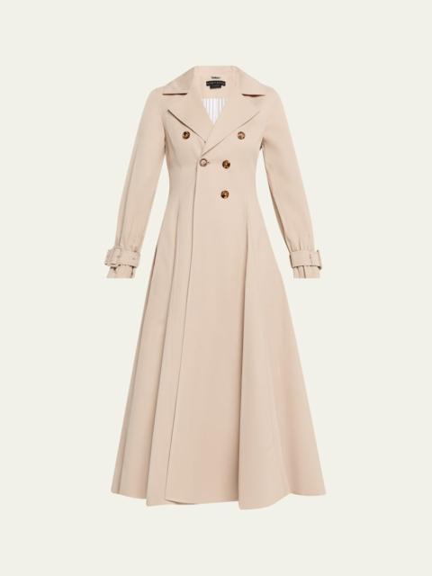 Alice + Olivia Ellie Godet Trench Coat