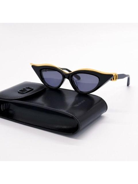 Valentino NEW VALENTINO V-GOLDCUT-II VLS-114A WOMEN BLACK SUNGLASSES