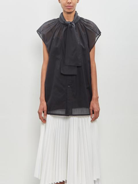 Plan C Cotton Organza Sleeveless Top