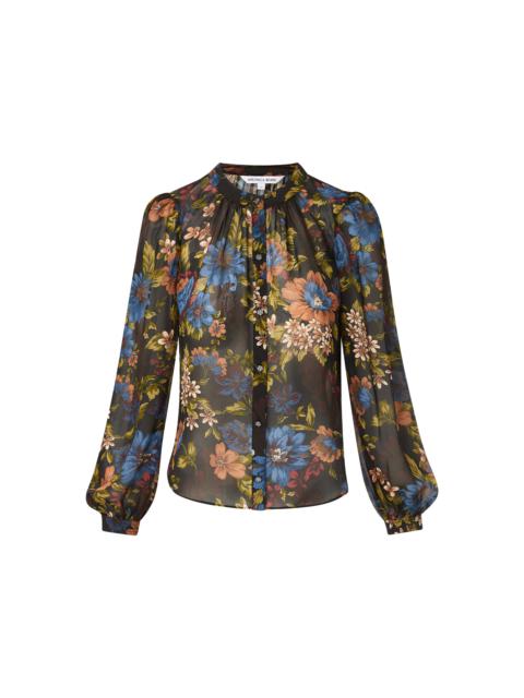 VERONICA BEARD ASHLYNN SILK BLOUSE