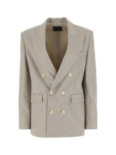 THE ANDAMANE The Andamane Women Dove Grey Stretch Wool Blend Blazer