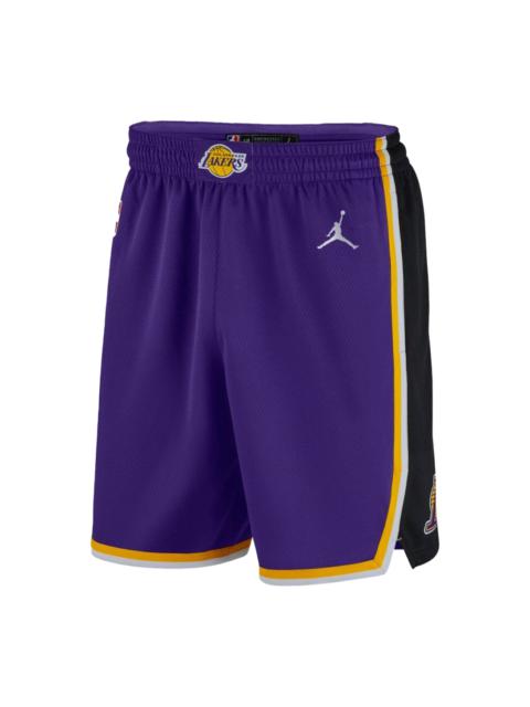 Nike Lakers Statement Ed 2020 Nba Swingman Shorts "Field Purple/White"
