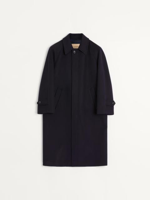 SINGLE-BREASTED WOOL AND CASHMERE COAT