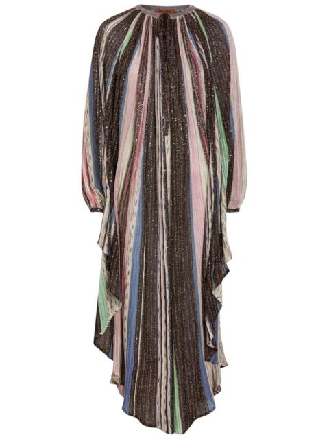 Missoni Missoni Striped Metallic-knit Maxi Dress