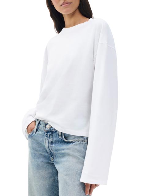 rag & bone rag & bone Kelley Boxy Long Sleeve Cotton Jersey T-Shirt in White at Nordstrom