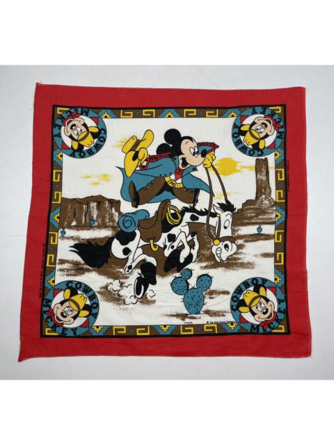 Other Designers Vintage - vintage mickey mouse bandana handkerchief scarf HC0220