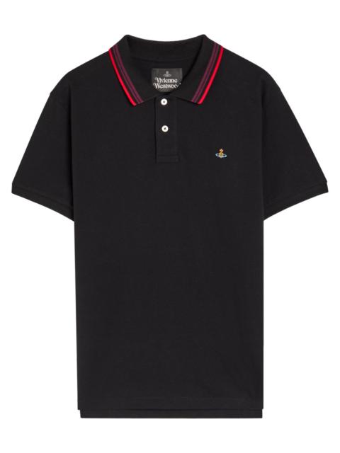 Vivienne Westwood Vivienne Westwood Logo-embroidered Piqué Cotton Polo Shirt
