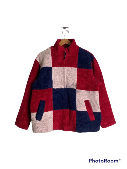 Other Designers Japanese Brand - Ivory Class Fleece Color Block Sweater
