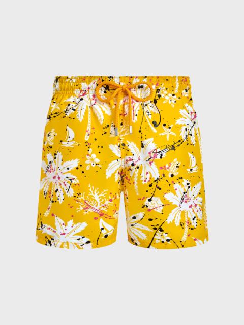 Vilebrequin Men Swim Shorts Hawai Splash - VBQ x Palm Angels