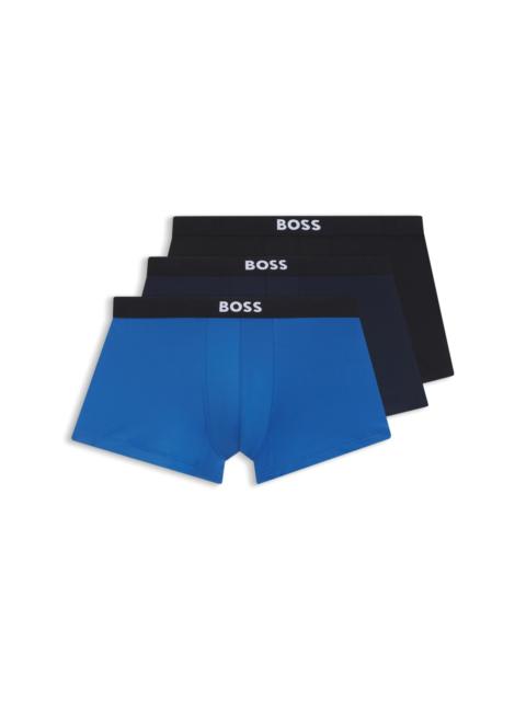 BOSS THREE-PACK OF STRETCH-MICROFIBRE TRUNKS