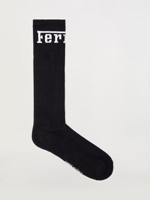 Ferrari Cotton blend socks with Ferrari logo