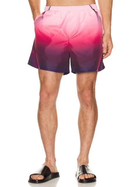 CASABLANCA Aubergine Gradient Printed Swim Shorts