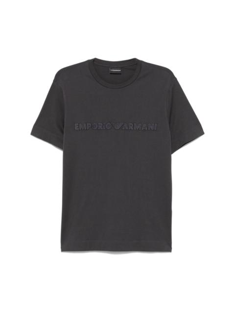 logo-embroidered T-shirt