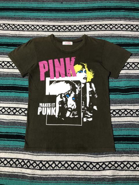 Hysteric Glamour Vintage Cube Pink Make it Punk T-Shirt