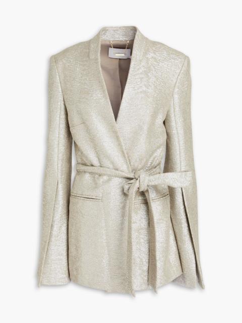 Zimmermann Metallic cotton-bouclé blazer