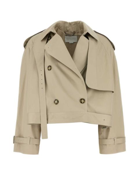 Stella McCartney Stella Mccartney Women Sand Cotton Trench Coat
