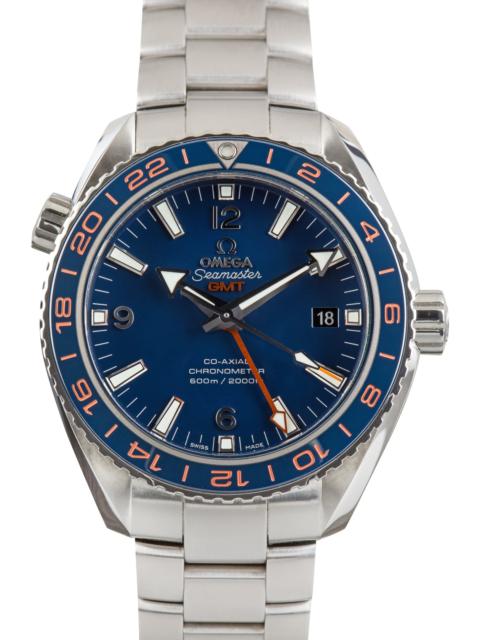 OMEGA Pre-Owned Stainless Steel Omega Seamaster Planet Ocean 600M GMT