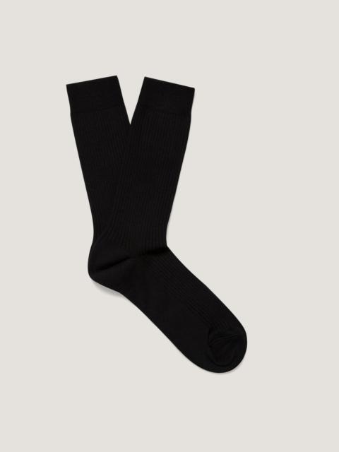 Sunspel Cotton Ribbed Socks