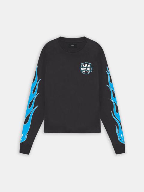 AMIRI AMIRI EAGLE FLAMES LONG SLEEVE TEE