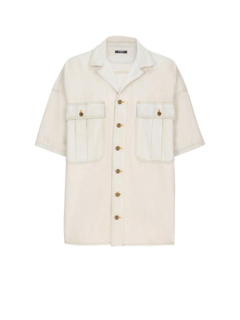 Balmain Faded denim overshirt