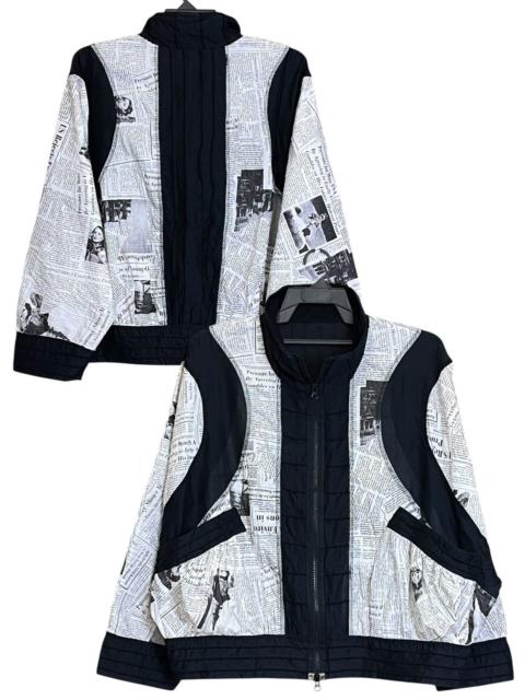 Other Designers vintage japanese EIKO KONDO newspaper baggy paperthin jacket