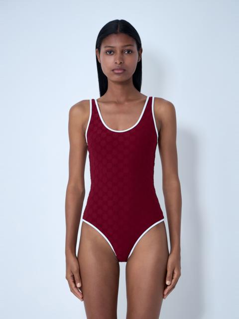 GUCCI Logo Motif Swimsuit