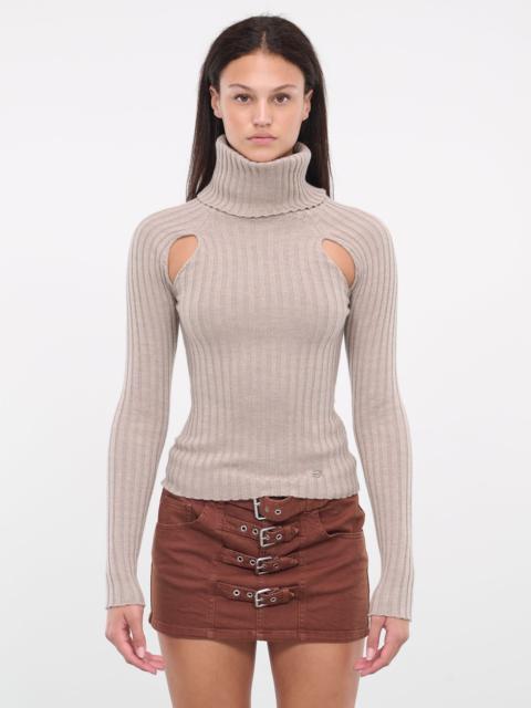 Blumarine Cut-Out Turtleneck Sweater