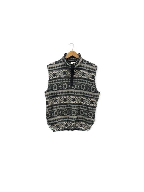 Other Designers Vintage LL Bean Fleece Vest Jacket Outdoor Hiking Full Print