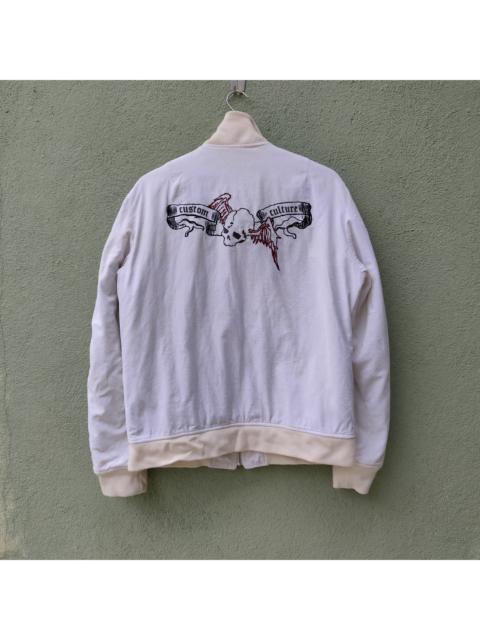 Other Designers Skulls - Vintage Custom Culture Embroidery Skulls Zipper Ups Jacket