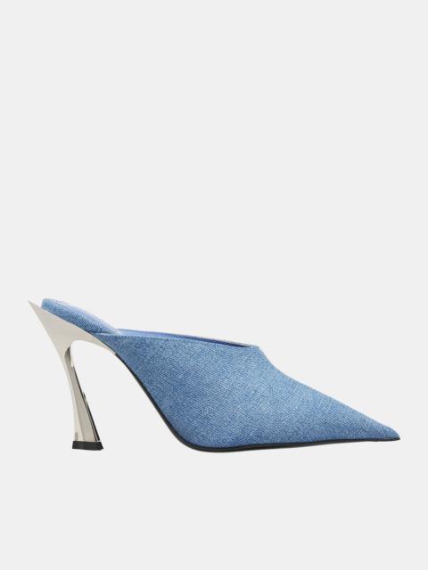 MUGLER Denim Fang 95 Mules