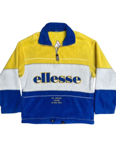 Other Designers Rare ellesse Colorblock Jacket - Retro Logo, Cartoon Patch