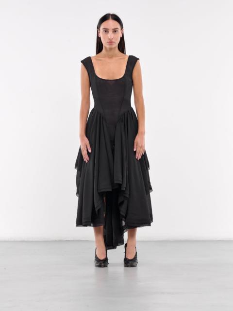 ELENA VELEZ Ruffled Cocktail Dress