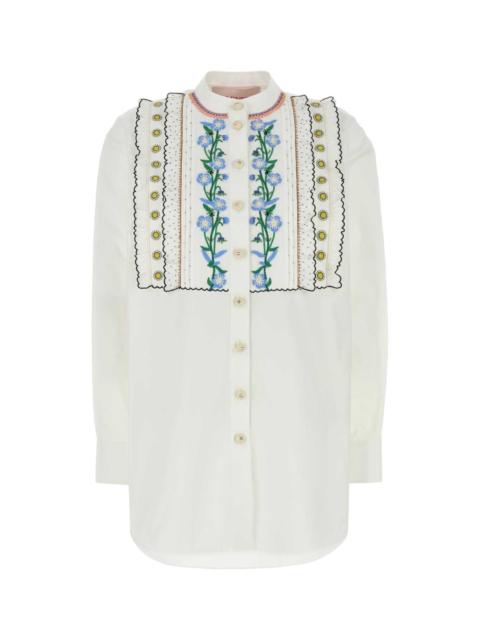 Valentino Valentino Garavani Women White Poplin Shirt