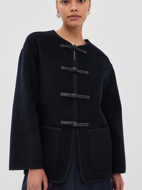 RÓHE Mandarin Double-Faced Wool Jacket