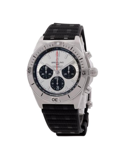 BREITLING Breitling Chronomat B01 Chronograph Automatic Silver Dial Men's Watch AB0134101G1S2