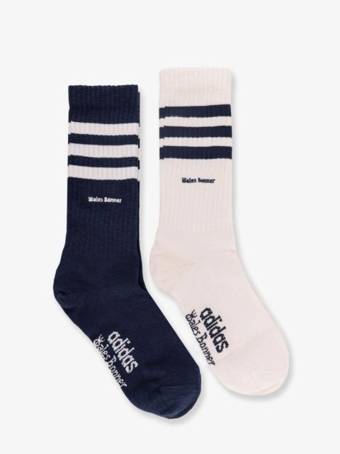 adidas Adidas X Wales Bonner Cotton Blend Socks Bipack Navy