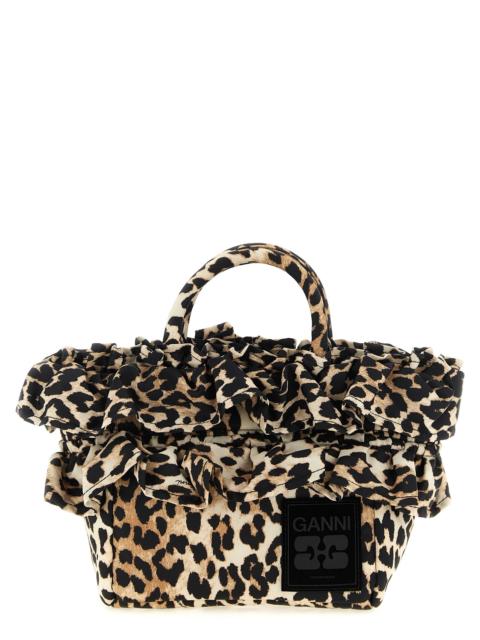 GANNI Ganni Women 'Mini Shopper Ruffle Print' Handbag