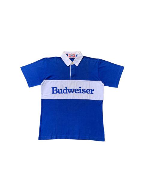 Other Designers Vintage Budweiser Rugby Polo Shirt